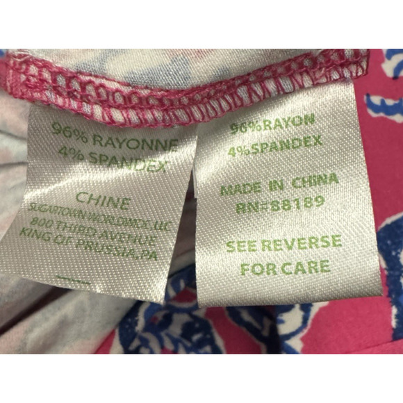 Lilly Pulitzer Georgia May Palazzo in Capri Pink Samba Print Size XS Stretch - Picture 8 of 8